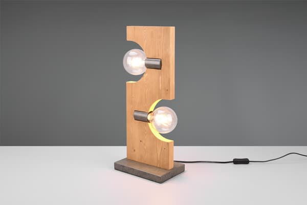 TAILOR bordlampe i træ Trio 514300230