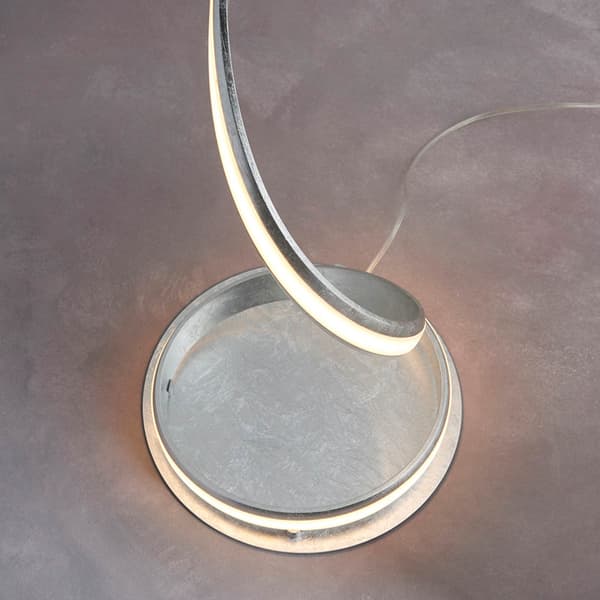 Gulvlampe designer sølvbånd LED 23W ARIA Endon