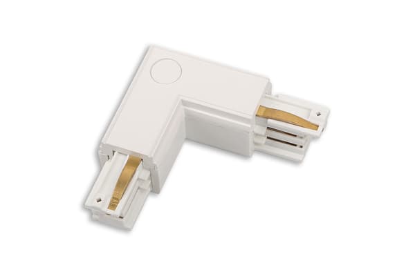L-forbinder venstre hvid 3-faset Maxlight