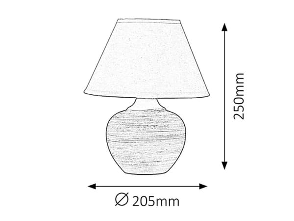 Natlampe til soveværelset beige E14 Molly 4391 Rabalux