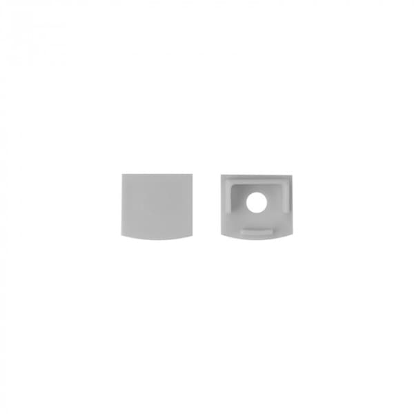 Set med 10x LED-listprofil GP-01 infälld vit + transparent kåpa 1m Ecolight