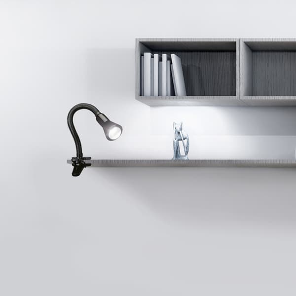Pöytävalaisin FLEXO musta Trio 5028010-02