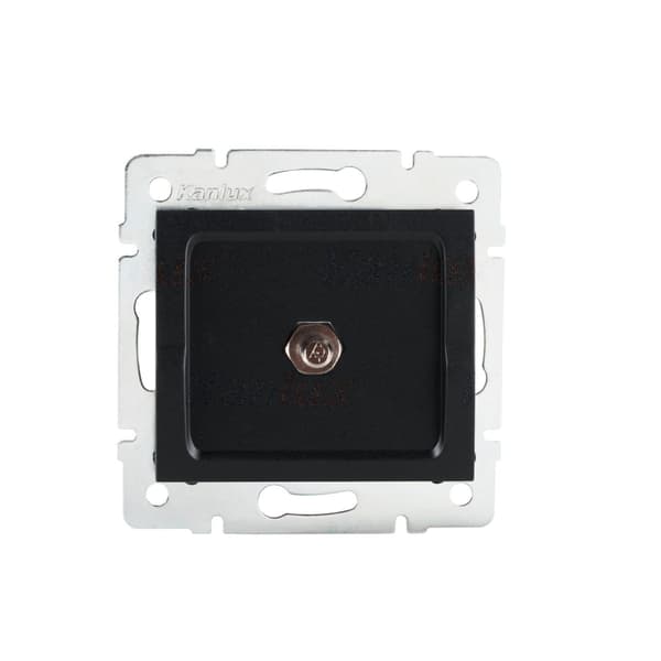 LOGI potentialudligningsstik mat sort Kanlux 33582