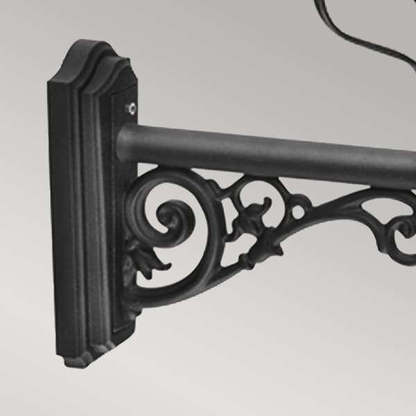 Utomhusvägglampa svart E27 60W Wilmslow Elstead