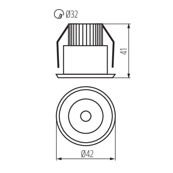 Kanlux HAXA LED accent loftlampe model 8103