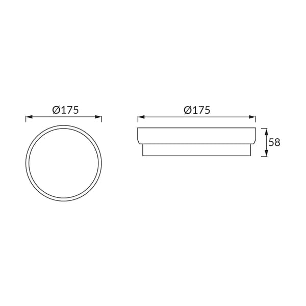 Ulkoseinävalaisin moderni musta pyöreä Ø17cm neutraali LED 12W IP65 ARON Struhm