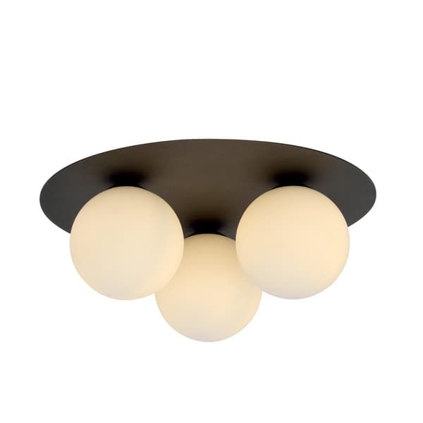 Emibig loftlampe 3xE14 40W SOLAR 3 SORT/OPAL 1127/3