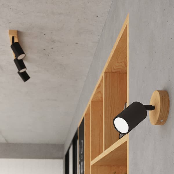 Loftlampe rør firedobbelt rektangulær sort 4xGU10 10W VERDO SL.1294 Sollux Lighting