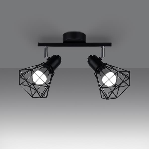 Pure Lume SELARA industriel sort loftlampe PU.1106