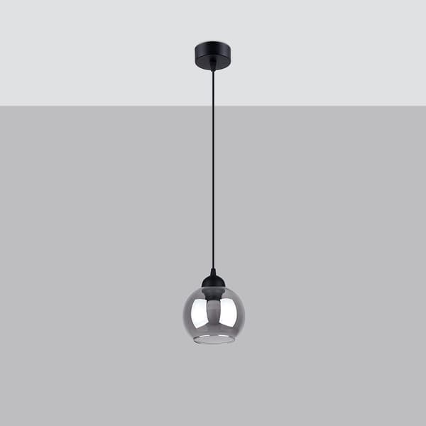 Pure Lume ROVANO pendel sort glaskugle E27 PU.1141