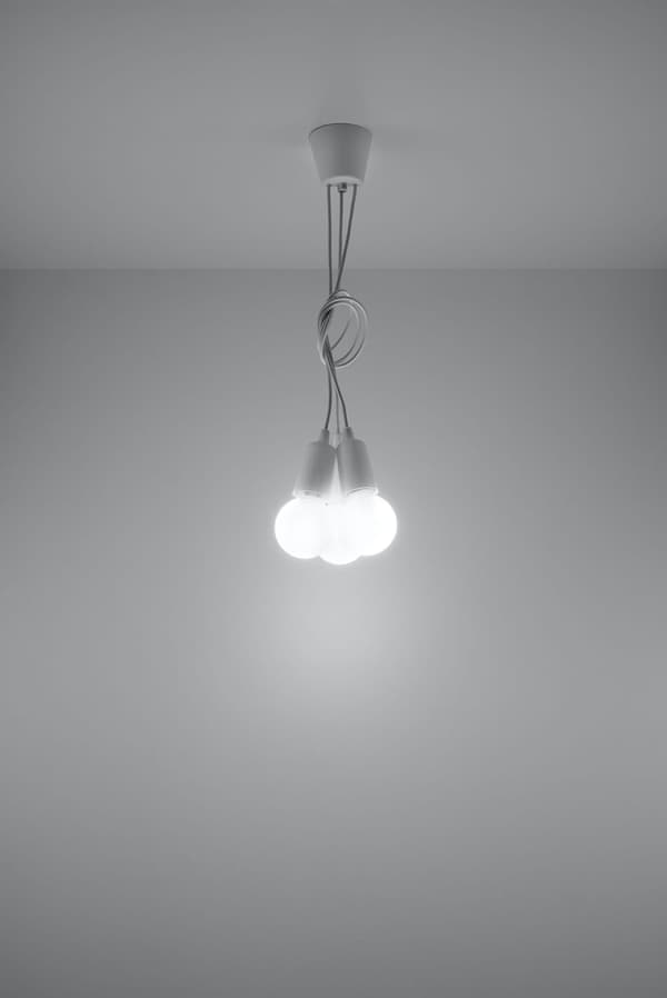 Lysekrone DIEGO 3 hvid Sollux Lighting SL.0570
