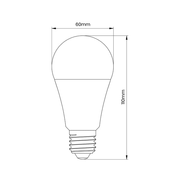 LED-lamppu 9W E27 Eko-light EKZA7793 lämmin 820lm