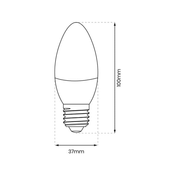 LED-lampa 7W E27 kallvit Eko-Light