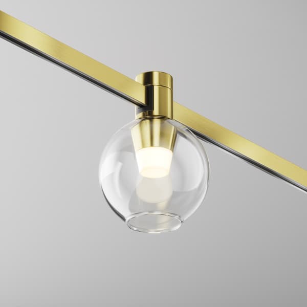 Magnetisk spårlampa mässing glaskula LED 3W 2700K BUBBLE Maytoni Technical