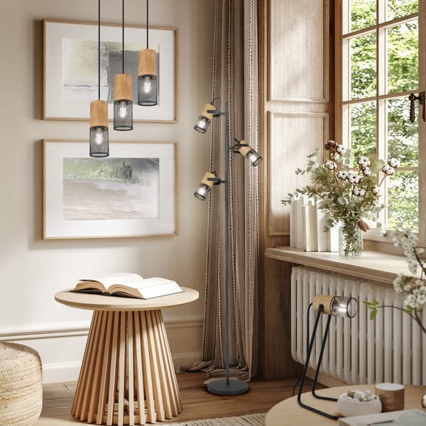 TOSH gulvlampe sort Trio 404300332