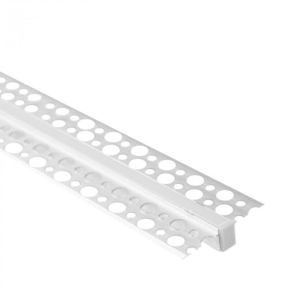 Set med 10x GPW01 infälld anodiserad LED-listprofil + frostat lock 1m Ecolight