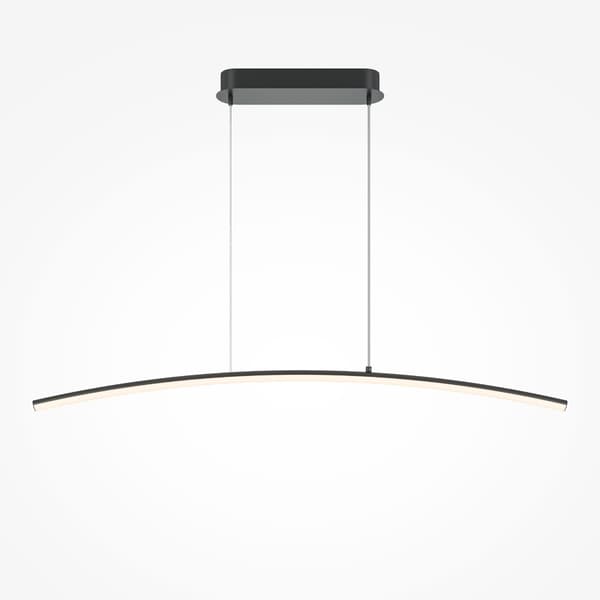 Moderne sort-hvid LED-buelampe 15W CURVE Maytoni