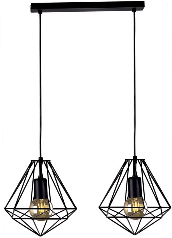 Kaja MARKO K-4002 sort loft E27 trådpendellampe
