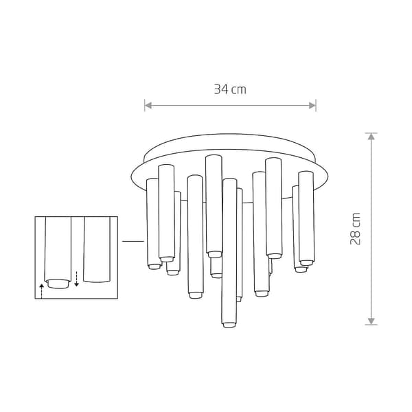 Loftlampe LED Nowodvorski STALACTITE messing 9054