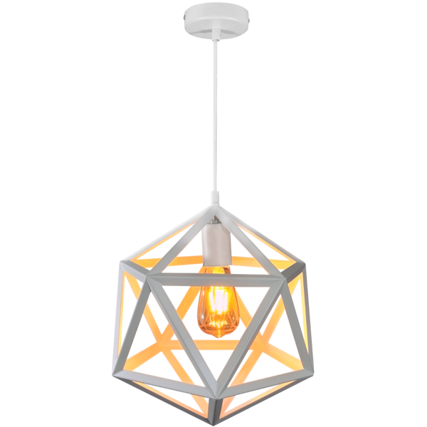 Vit taklampa E27 DENMARK 307002 Polux