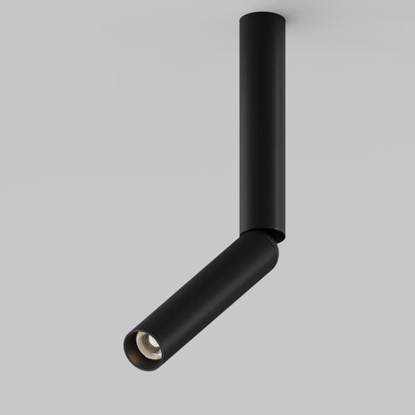 Loftspot moderne sort rund brudt rør LED 6W FOCUS T Maytoni Technical
