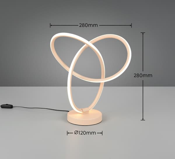 Bordslampa modern sandflätad LED 8W LANDO RL