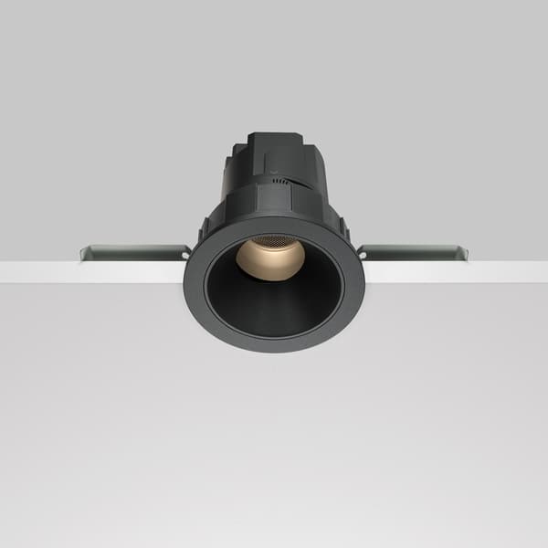 Indbygningsspot rund sort LED 7W Wise Maytoni