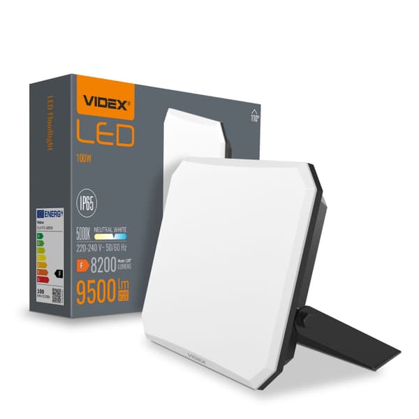 LED-projektør moderne sort RGB LED 100W Videx