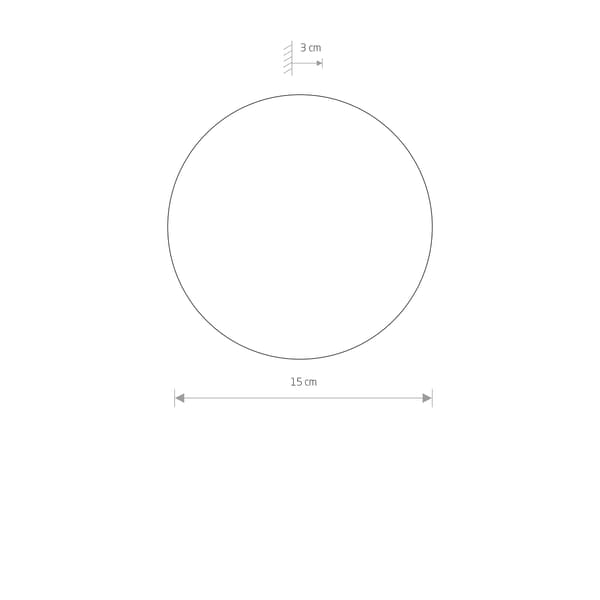Seinävalaisin pyöreä kupari 7W RING LED S Nowodvorski 10316