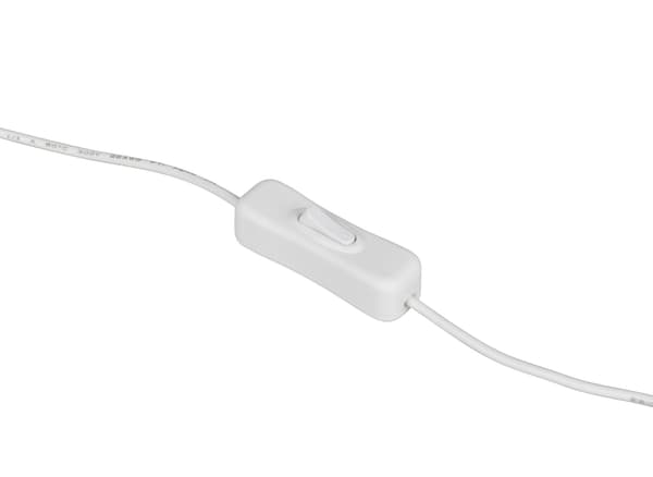 Pöytävalaisin moderni valkoinen sydän USB LED 2W QUERIDO RL