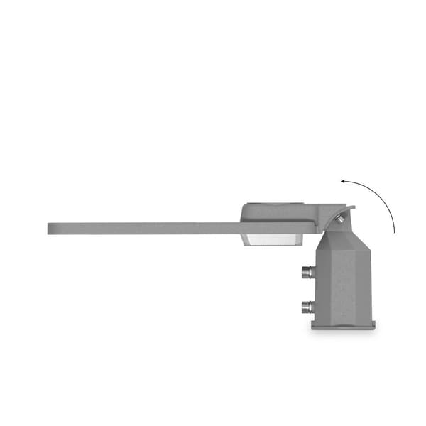 Moderne grå robust gadelampe 5500lm LED 50W Videx