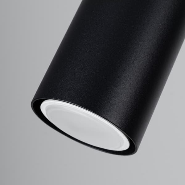 Loftlampe rør dobbelt rektangulær sort 2xGU10 10W JUNGLO PU.1291 Pure Lume