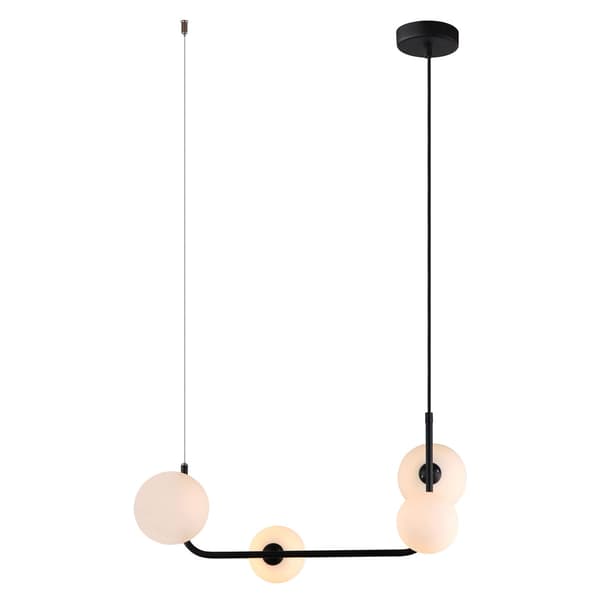 Italux Ferrand moderne sorte lysekrone MDM-4123/4 BK