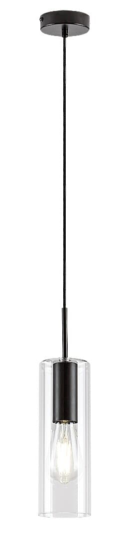 Pendellampe E27 1x40W mat sort 72049 Esta Rabalux