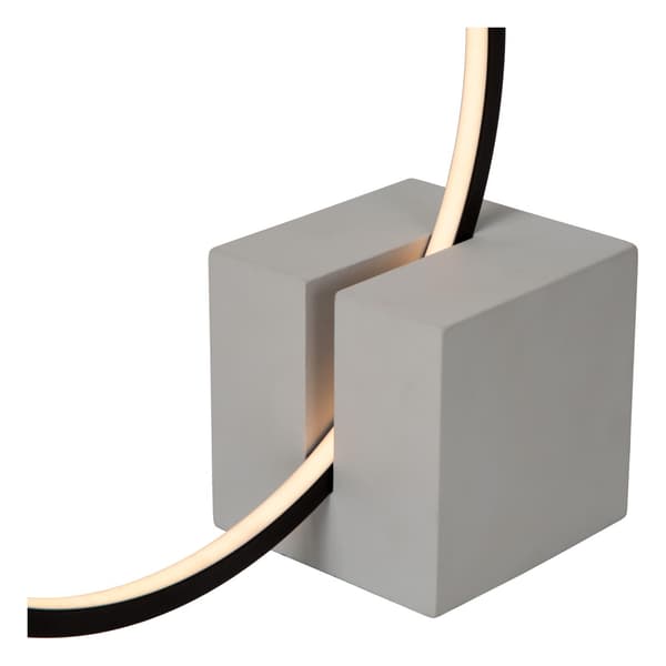 Moderne sort ring bordlampe i terning LED 6W CIRKELIS Lucide