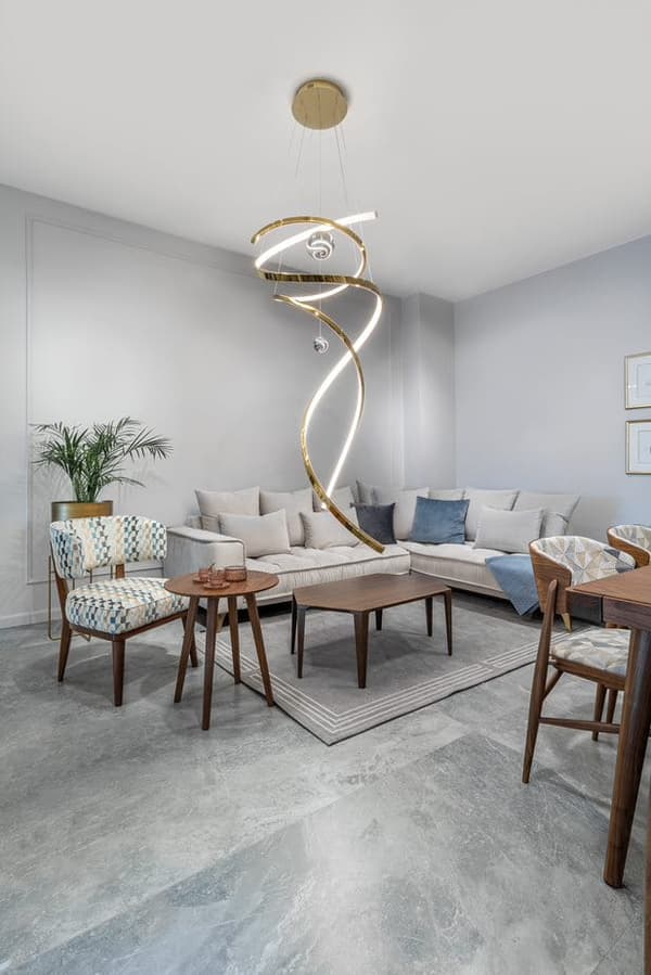 Design taklampa modern guld RITZ LED 100W P0427D Maxlight