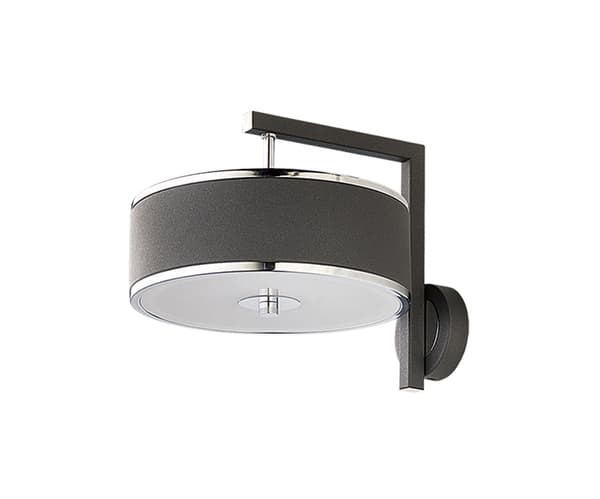 Væglampe moderne grafit forkromet rund 1xE14 11W JAZZ Jupiter