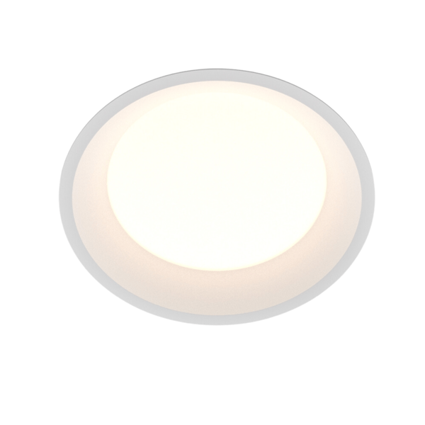 Infälld spotlight rund vit för badrum IP44 LED 24W Okno Maytoni