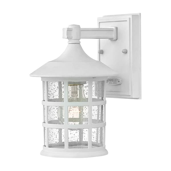 Utomhusvägglampa Texturerad vit E27 40W Freeport Hinkley