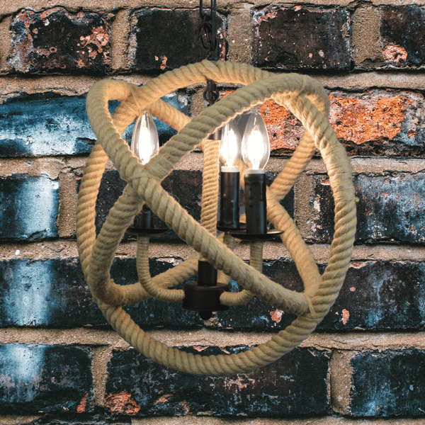 Pendellampe E14x3 ROPE GLOBO 307903 Polux