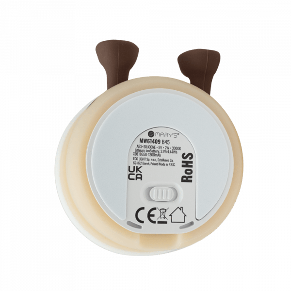 Trådløs natlampe til børn, beige bubble tea LED 2W Mary's