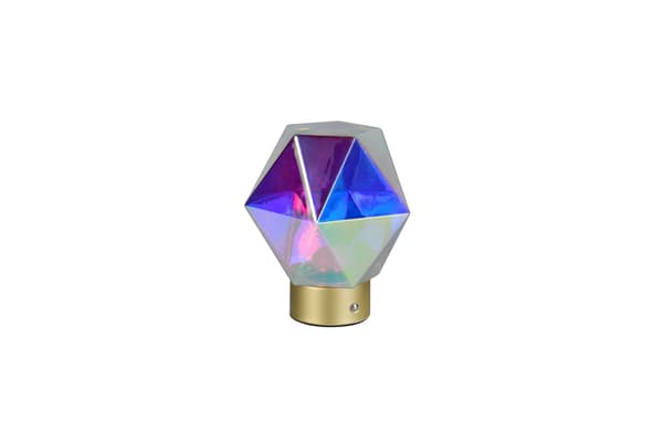 Dekorativ bordlampe guld iriserende diamant USB-C switch LED 2W STAVRO RL