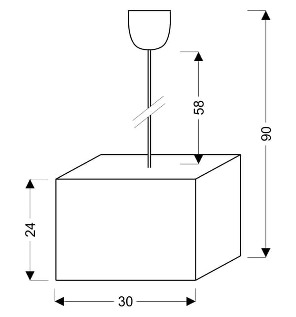 Candellux BASIC 31-06073 riippuvalaisin, valkoinen