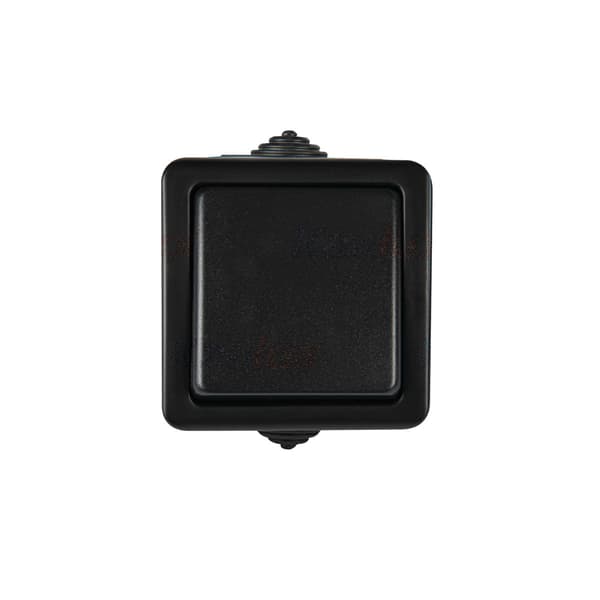 Trappekontakt sort IP54 TEKNO Kanlux 27354