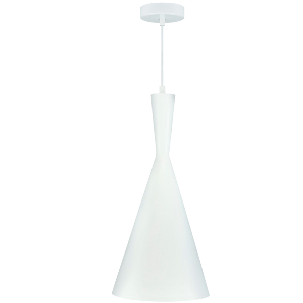 Pendellampe hvid-guld E27 MODERN 306777 Polux