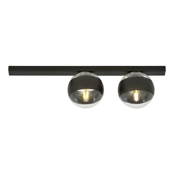Emibig loftlampe 2xE14 40W FIT 2 SORT/STRIBE 1123/2