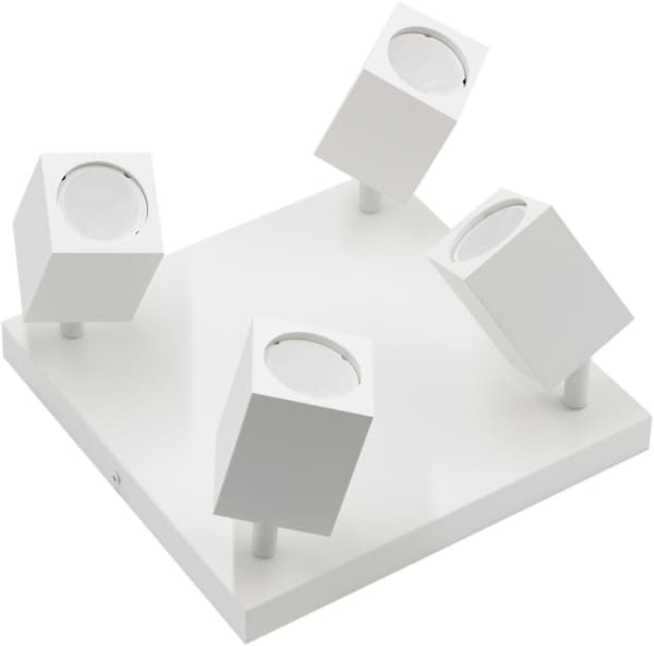 Loftlampe hvid 4xGU10 Quantus ID-6114 Idealux