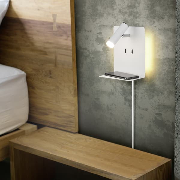 Vägglampa ELEMENT vit Trio 222570231