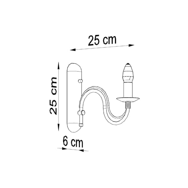 Væglampe PALADA Sort Pure Lume PU.0220