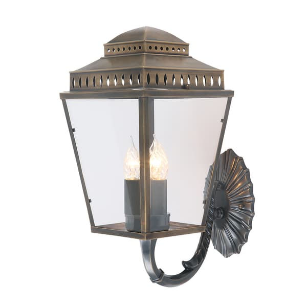 Utomhusvägglampa Antik mässing E14 60W Mansion House Elstead
